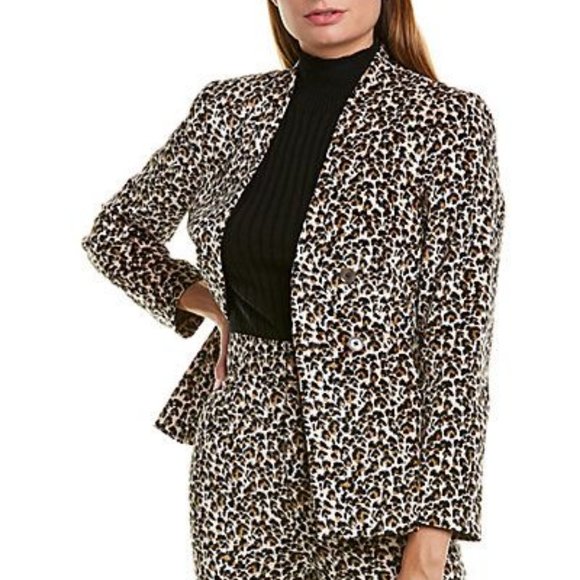 Rebecca Taylor Leopard Print Velveteen Jacket - Picture 5 of 15